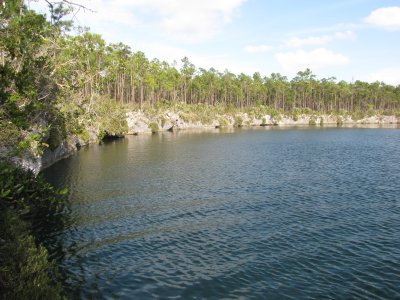 Church's Blue Hole--An inland blue hole