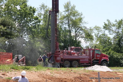 They are drilling geothermal wells