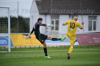 Llanelli v Newtown Welsh Premier League football