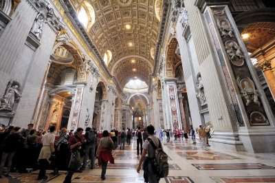 The Nave of St Peter's Basilica