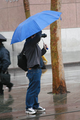 Correct way to use an umbrella