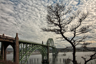Yaquina Bridge and Sky - Newport, Oregon