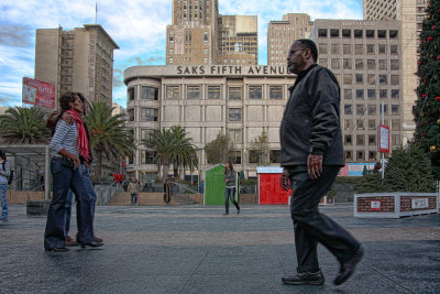 Stepping - Union Square - San Francisco CA