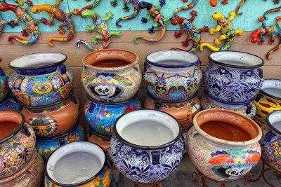 Colorful Pottery - Old Town - Albuquerque, New Mexico