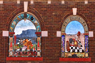 Beautiful Murals on Building - Silver City, New Mexico