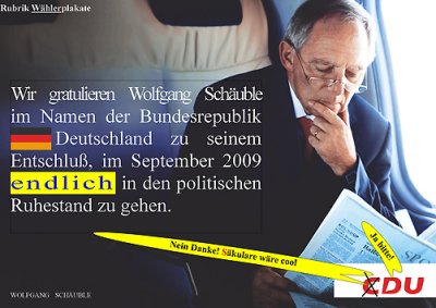 Schaeuble Plakat Remix-Wettbewerb CDU