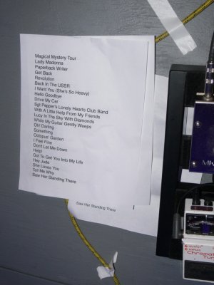 Set list