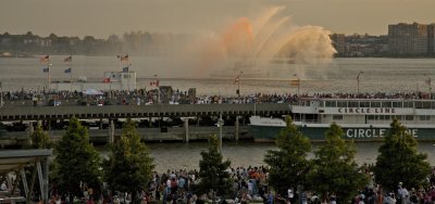 fireboat in Hudson