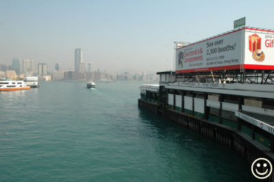 Tsimshatsui Star Ferry  departing Wanchai Station.jpg