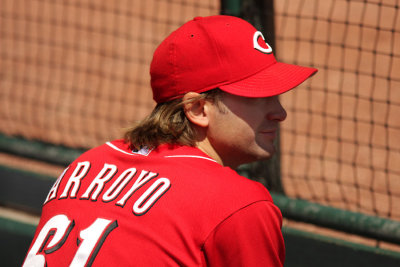 Reds pitcher Bronson Arroyo day off