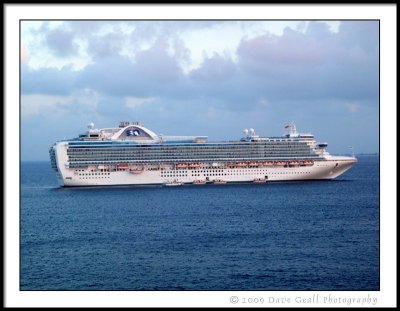 Princess Cruise Ship Anchored To Our Left