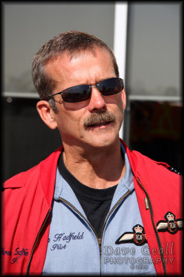 Chris Hadfield speaks to the media