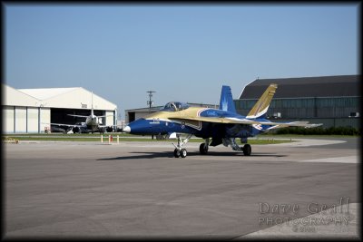 Canadian F-18 taxiing in