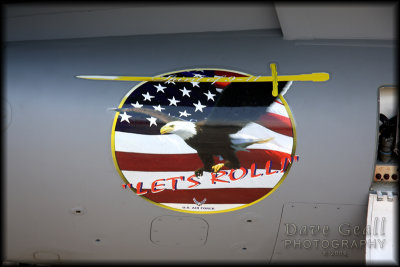 Logo on the side of the F-16