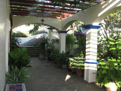 Walkway to their house