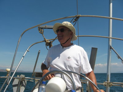 Ralph on the sailboat