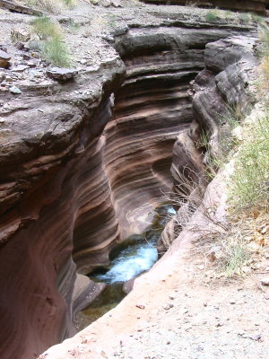 Water etched gorge