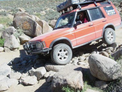 Brian down Mengle Pass obstacle