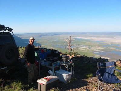 Cooking and sleeping on the edge