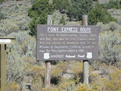 Following the Pony Express trail