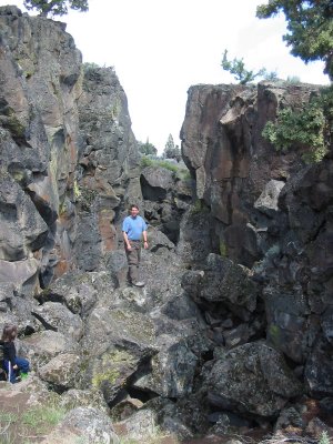 Tim posing by balanced rock