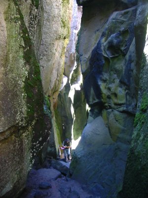 Rocks, erosion and moss