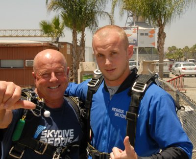 With dive trainer