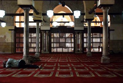 Napping at the mosque