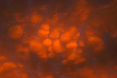 Mammatus at Sunset