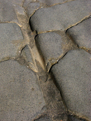 Wheel Rut in Solid Stone