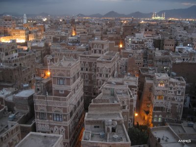 Sana'a by night