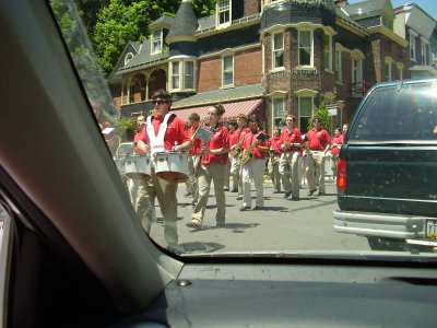 A trip to Jim Thorpe... renamed for the famous multi-sport athlete... and we find our selves in the MIDDLE OF A PARADE...