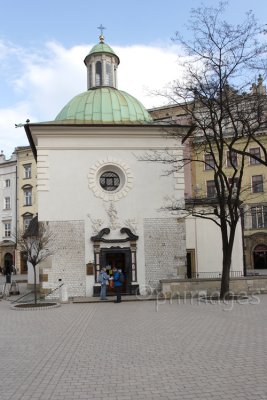 St Adalberts Church,  Market Square,  Krakow,   Poland.