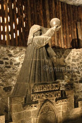 Carving,  The wieliczka Salt Mine,   Poland.