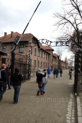 Main Gate,  Auschwitz,   Poland.