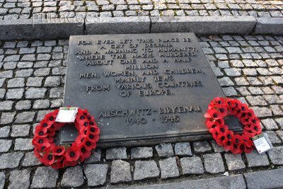 English Memorial Plaque,   Birkenau,   Poland.