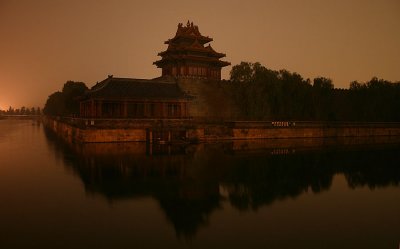 Forbidden City Moat Late at Night