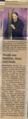 Musik aus Bambus, Stein und Seide - Konzertvortrag