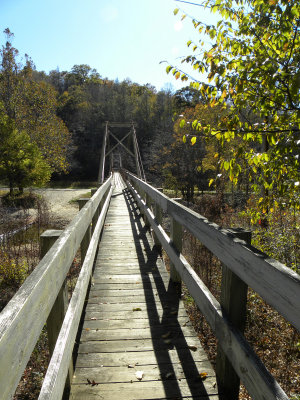 Swinging Bridge over the South Toe River