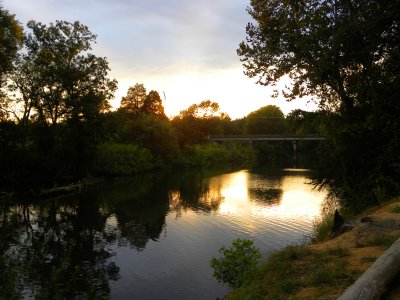 Sunset at Alamance Creek