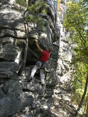 Mike Climbing