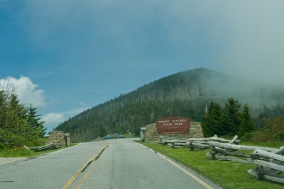Entrance to Mount Mitchell State Park