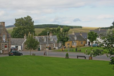 Tomintoul:  Looking in the direction of the walk.