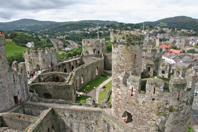 View from the tower:  the castle