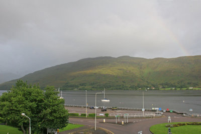 View from my hotel room in Fort William