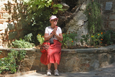 Mary D. at the Virgin Mary's house