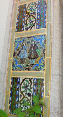 Persian tile work in Hearst Castle