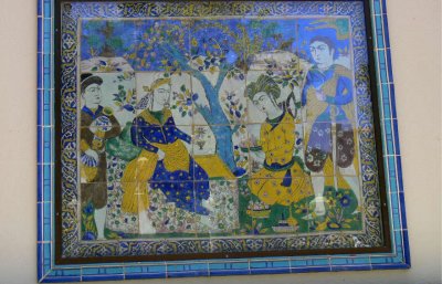 Persian tile work in Hearst Castle