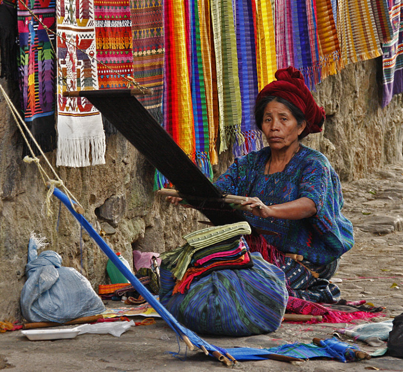 Woman Weaving