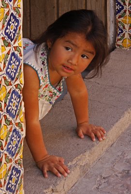 Little Girl Tile Doorway - Two